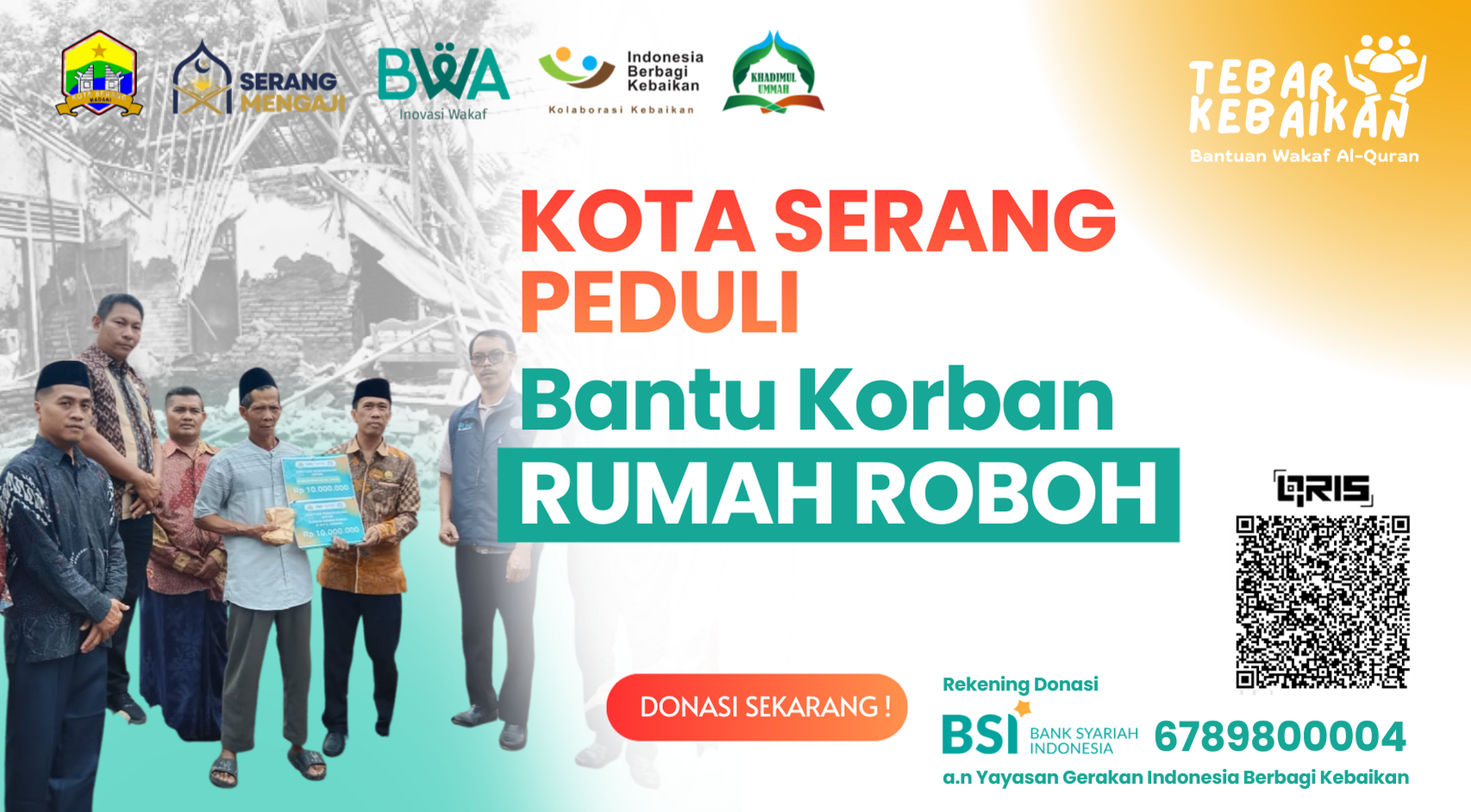 Program Bantu Korban Rumah Roboh